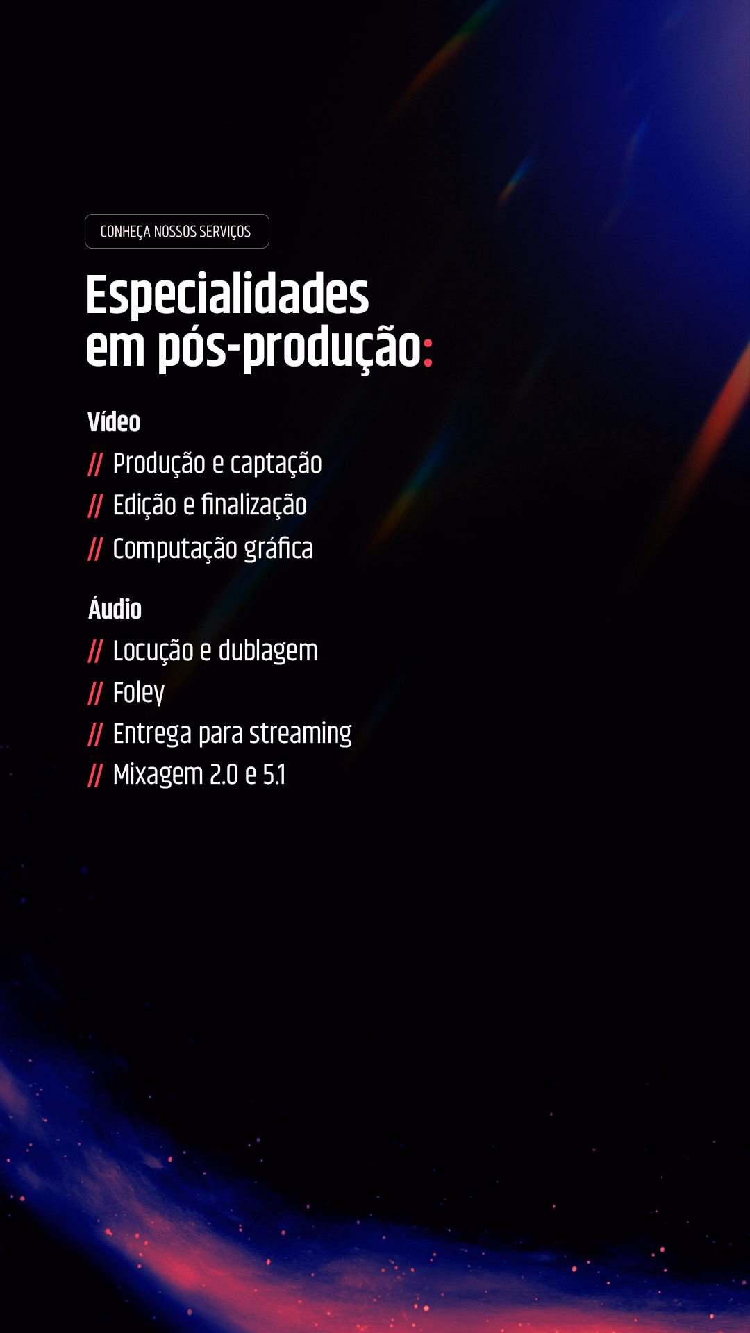 Destaques de serviços A8
