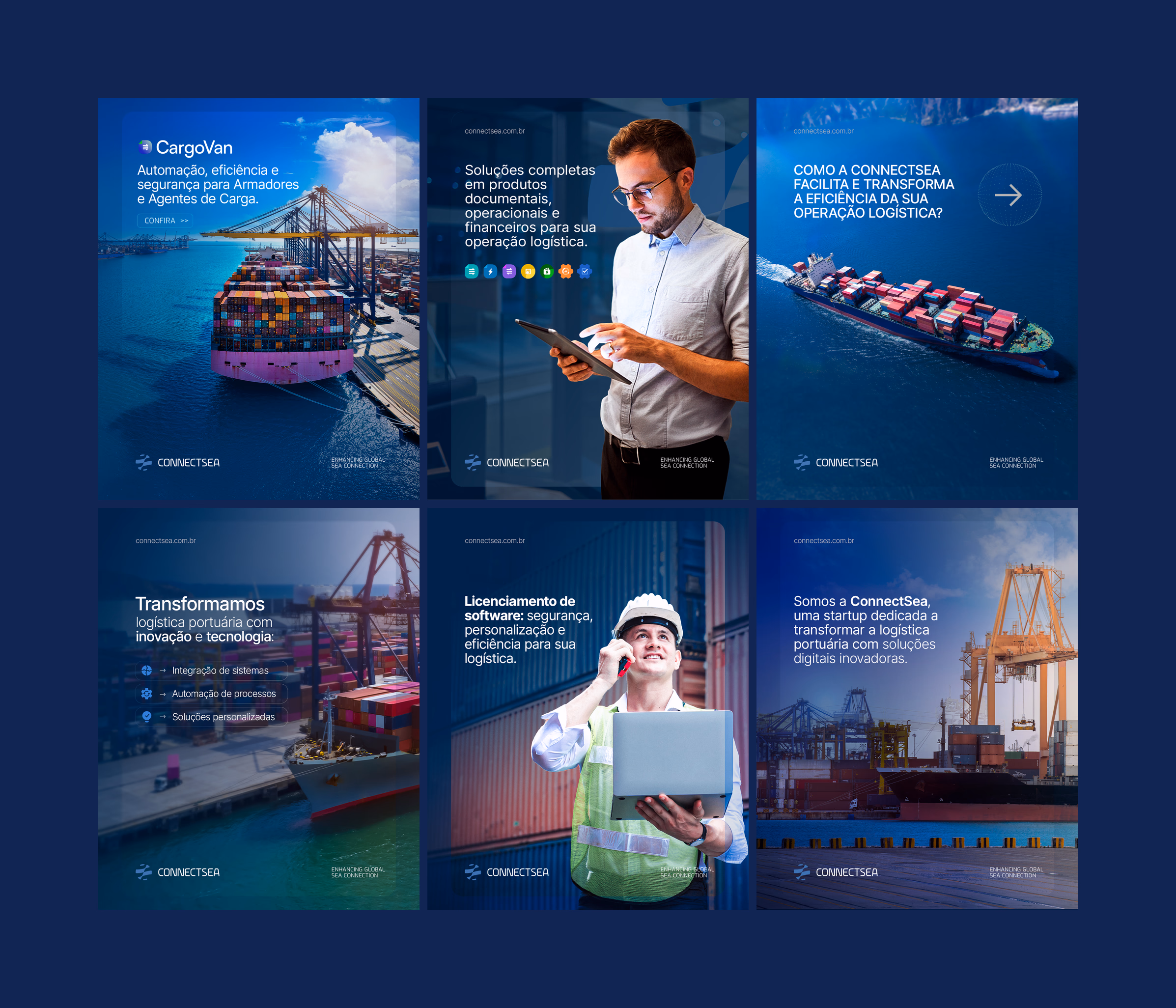 Composições da campanha ConnectSea