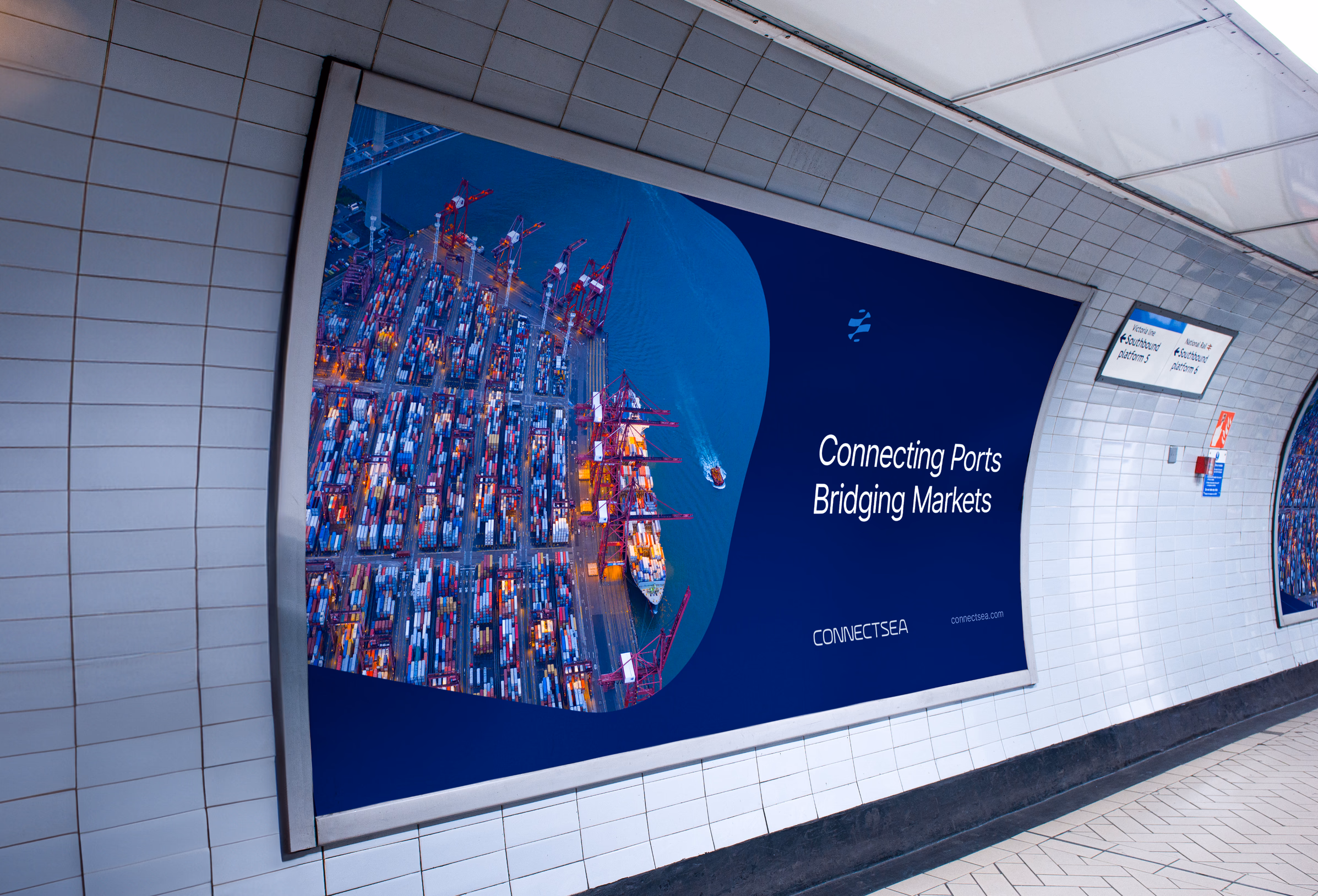Campanha ConnectSea em mídia urbana