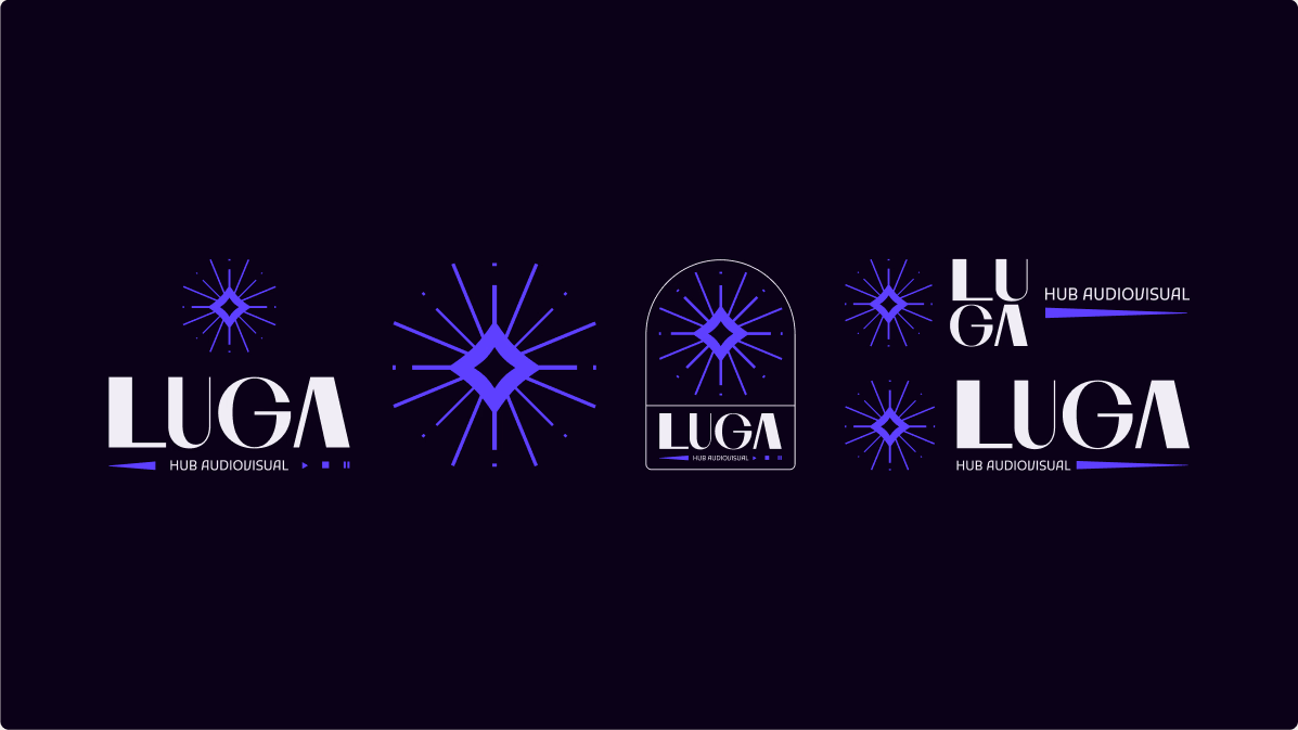 Aplicações do sistema de logos da Luga
