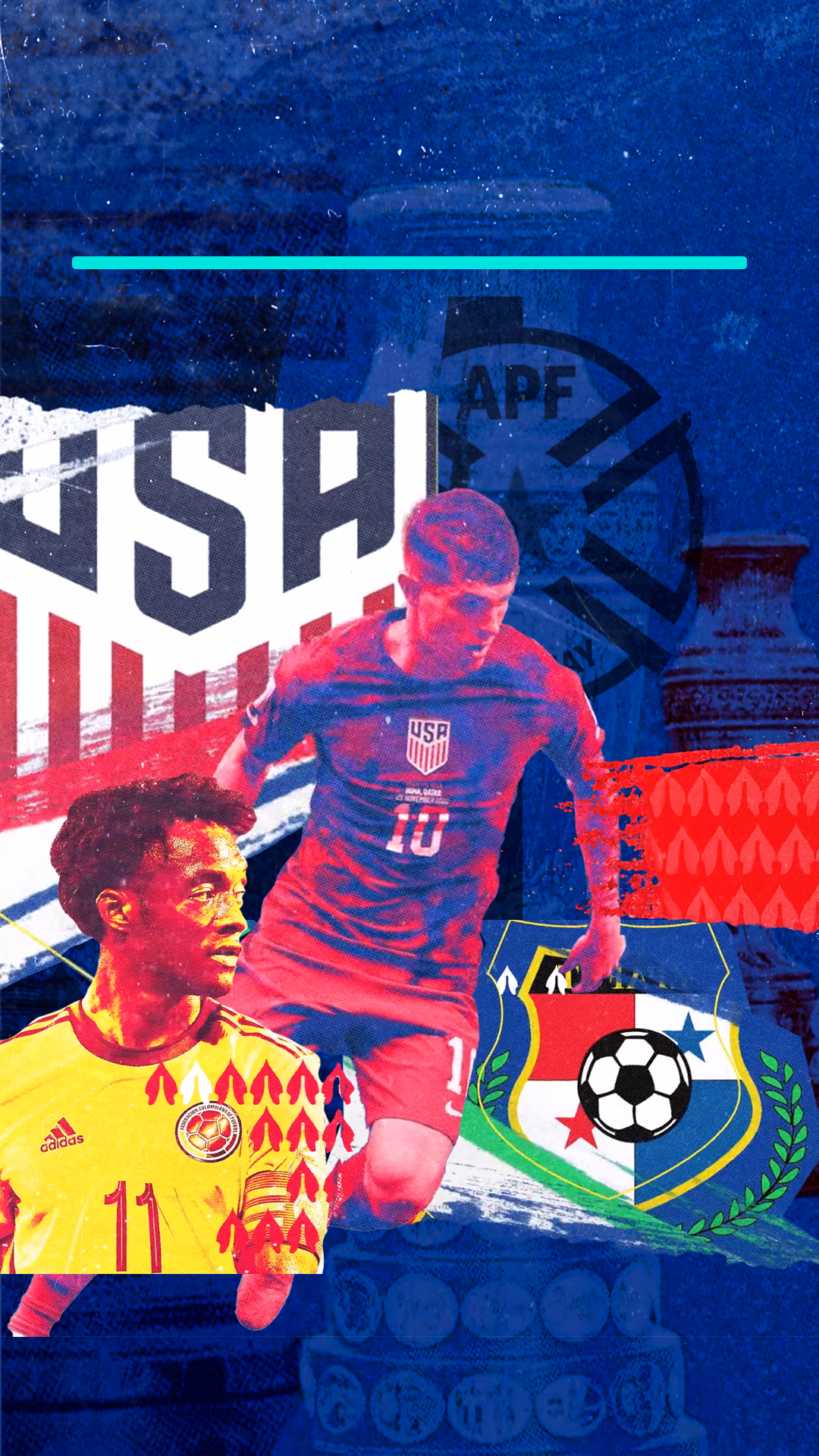 Post 1 de 3 do projeto Copa América no Instagram