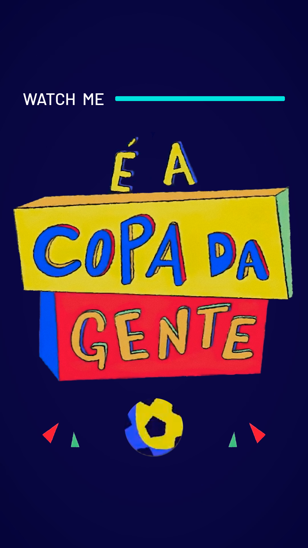 Post 2 de 3 do projeto É a Copa da Gente no Instagram