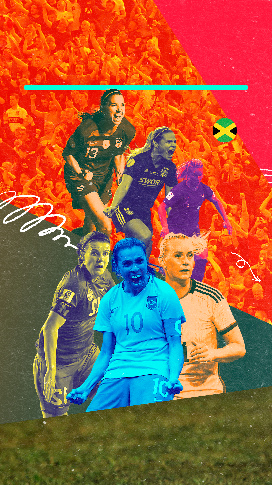 Post 1 de 3 do projeto Copa do Mundo Feminina de 2023 no Instagram
